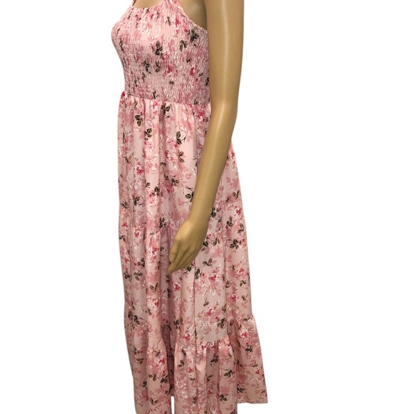 Summer Floral Dress  With Adjustable Straps - Picture 3 of 7